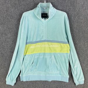 Pink Dolphin Sweatshirt Men's Large 1/4 Zip Pullover‎ 100% Polyester Fleece L